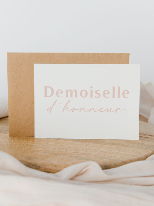 Carte "Demoiselle d'honneur"
